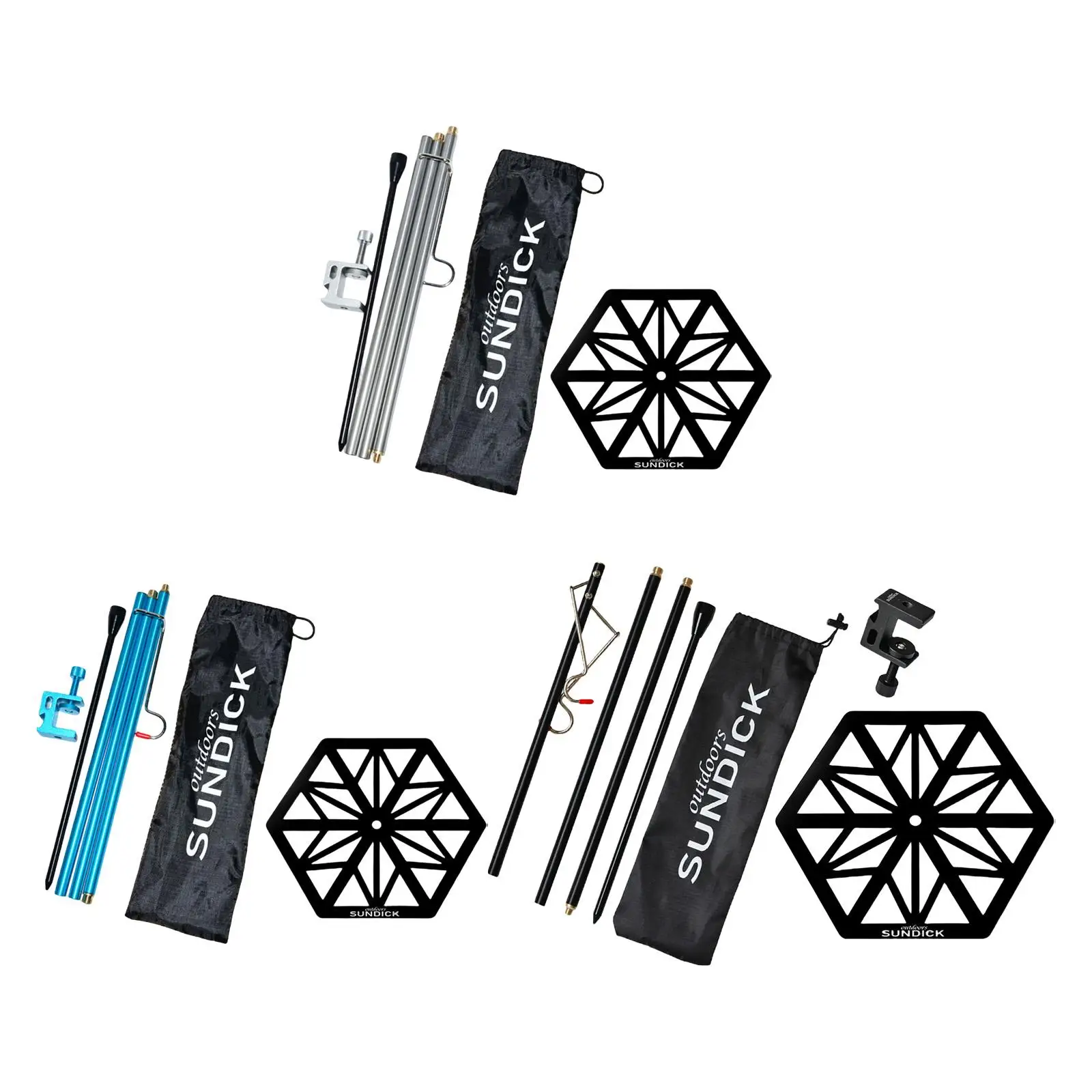 

Folding Lamp Post Alluminum Shelf Rack Holder Storag for Hiking