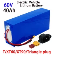 60v 40ah 16s4p electric scooter bateria 60v 40ah electric bicycle lithium battery pack 1000w 2000w ebike batteries