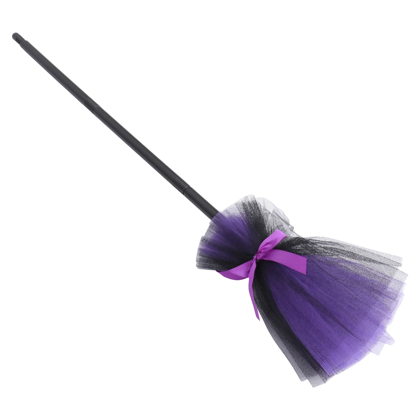 

Halloween Witch Broom Prop Plastic Witch Broomstick Wizard Flying Broom Stick Accessory Cosplay Broom Halloween Costume Haunted