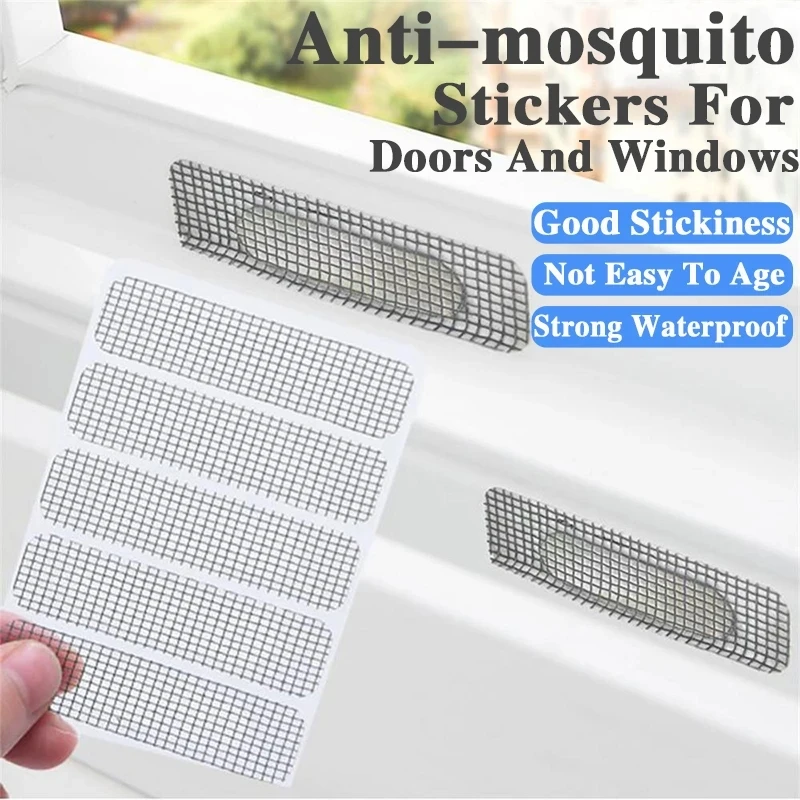 

1/5/10pcs Window Screen Patch Exhaust Grille Window Door Drainage Hole Anti-mosquito Paste Mesh Screen Invisible Repair Subsidy