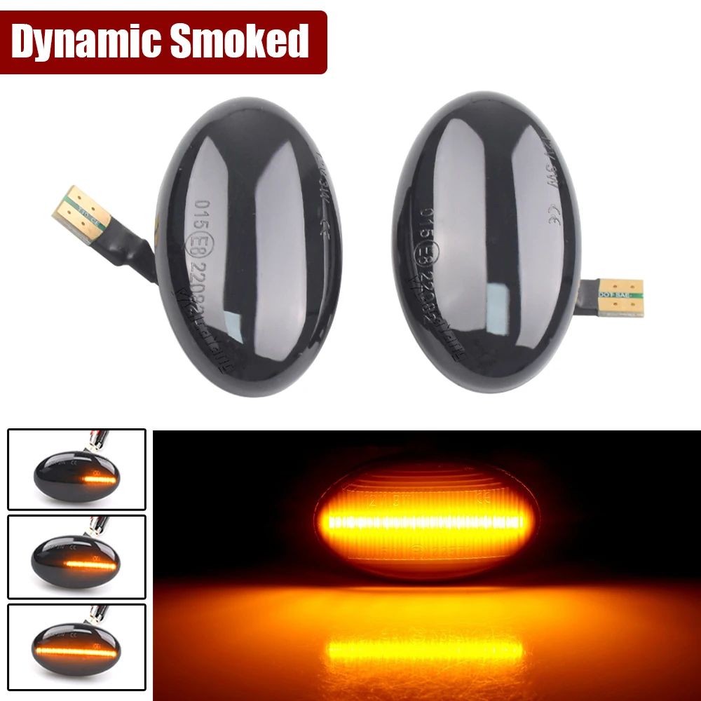 

2 шт. динамические светодиодные боковые габаритные огни автомобиля для Mercedes Benz повторитель сигнальные лампы Smart W450 W452 A-Class W168 Vito W639 W447