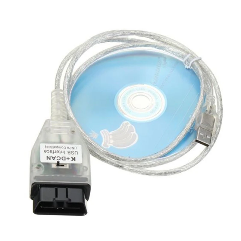 

Automotive Diagnostic Tool Cable Inpa K+Dcan Usb Obd2 Interface Ft232rq Chip For Bmw E60 E83