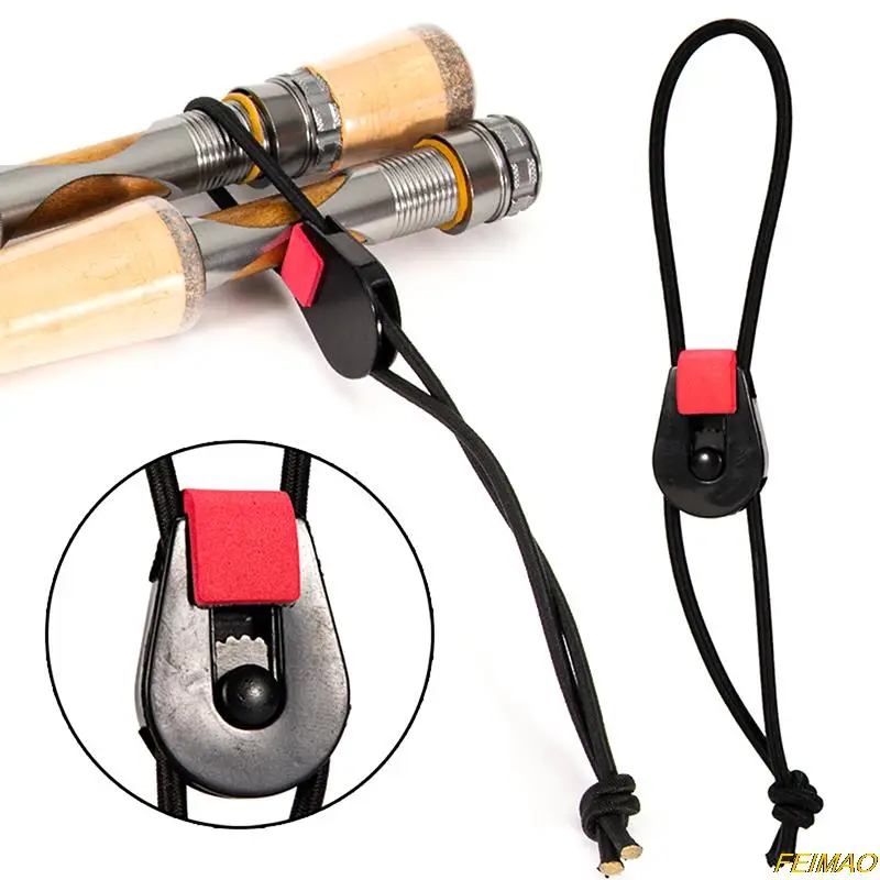

1 Pc Quick Rod Tie Straps Reusable Fishing Rod Bungee Leash Pole Ties Gadgets For Fishing Reels Fish Tackle Tool Accessories