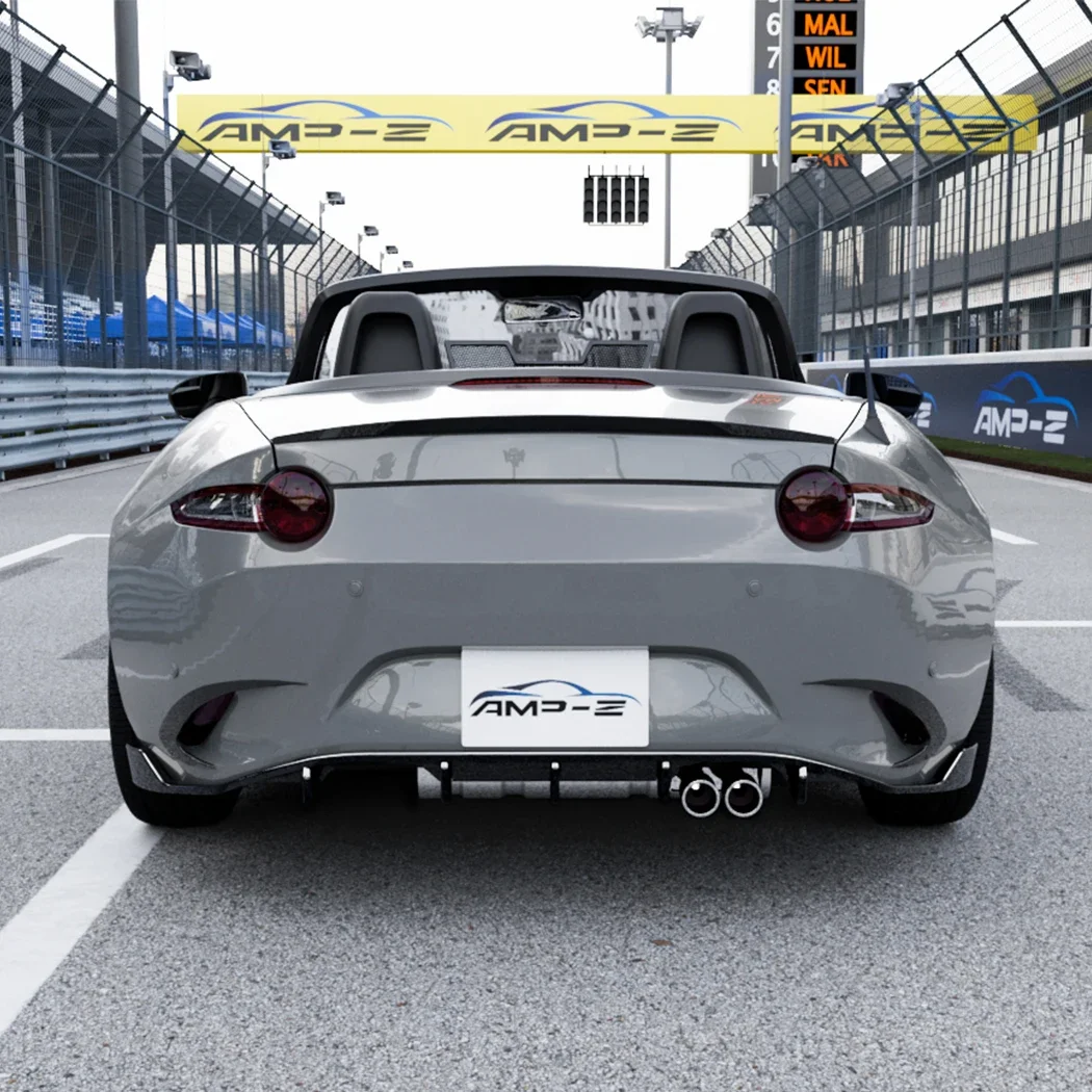 Фото Разделитель бампера в стиле Maxton для Mazda MX-5 Miata ND RF Roadster 2015-2025, задний диффузор, спойлер для губ, модификация, комплект кузова автомобиля №5