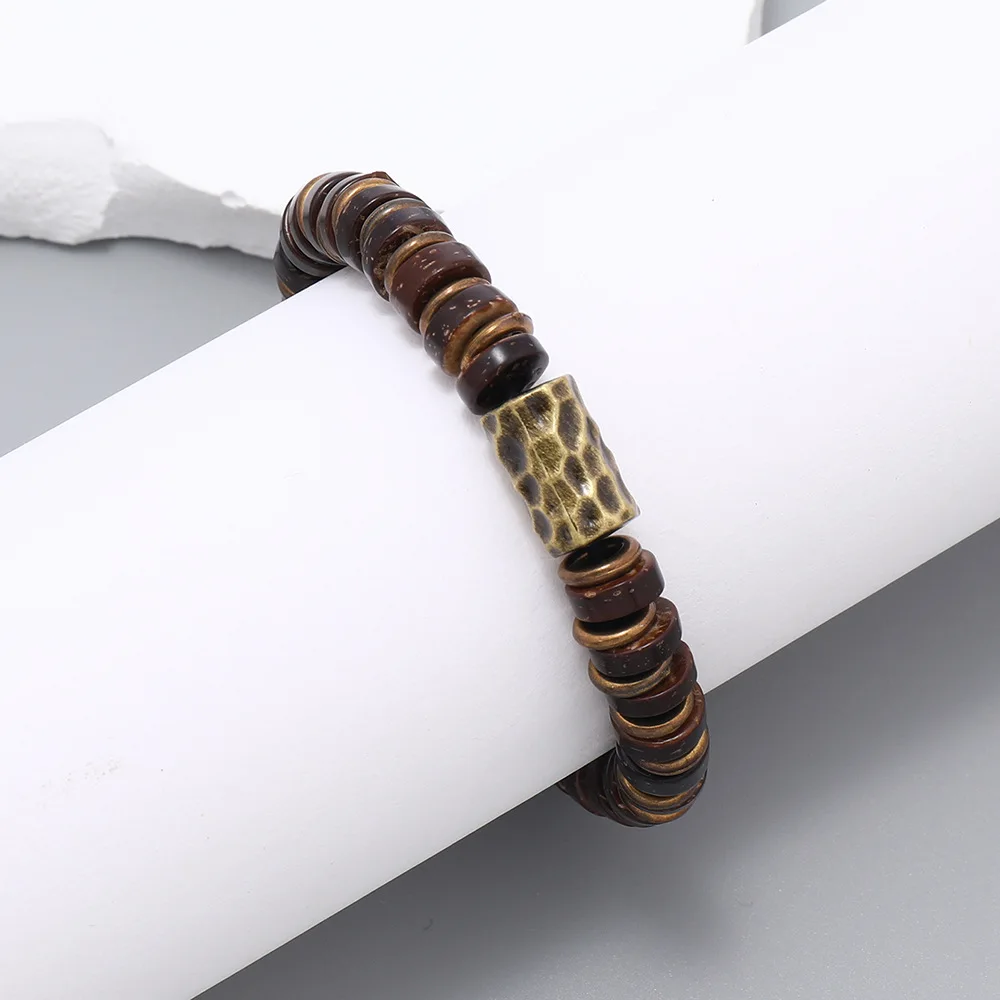 Универсальный ретро-браслет для мужчин и женщин простой эластичный браслет из