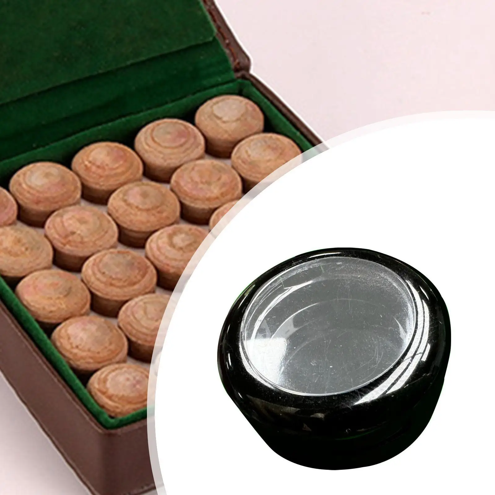 Ящик для хранения бильярдных насадок черная замена с крышкой аксессуары