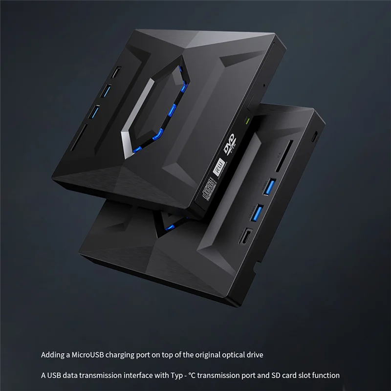 External DVD CD Writer Burner and Player Type C/USB3.0 Drive for PC Laptop Windows