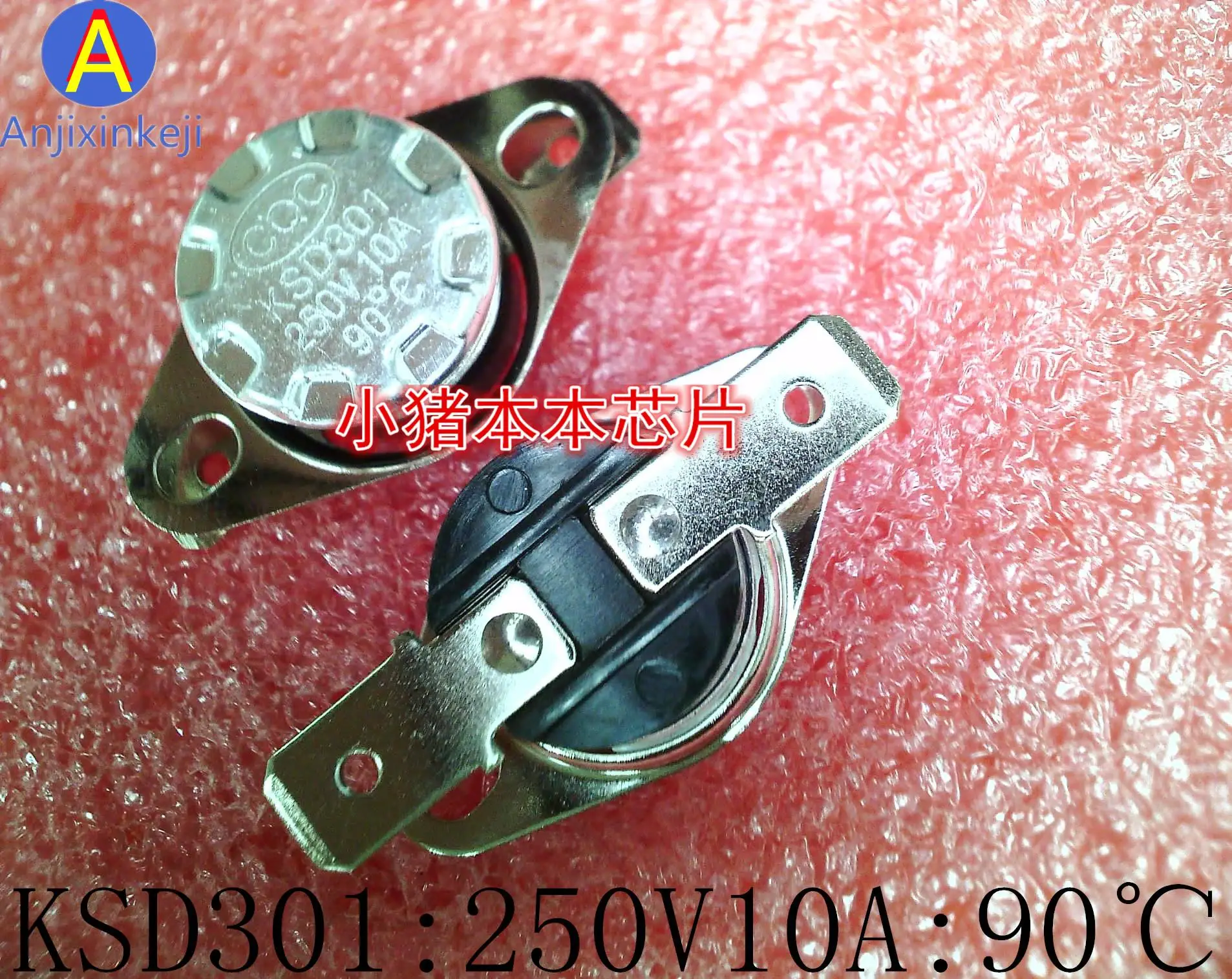 

10pcs 100% orginal new KSD301 250V10A 90°C normally open and normally closed