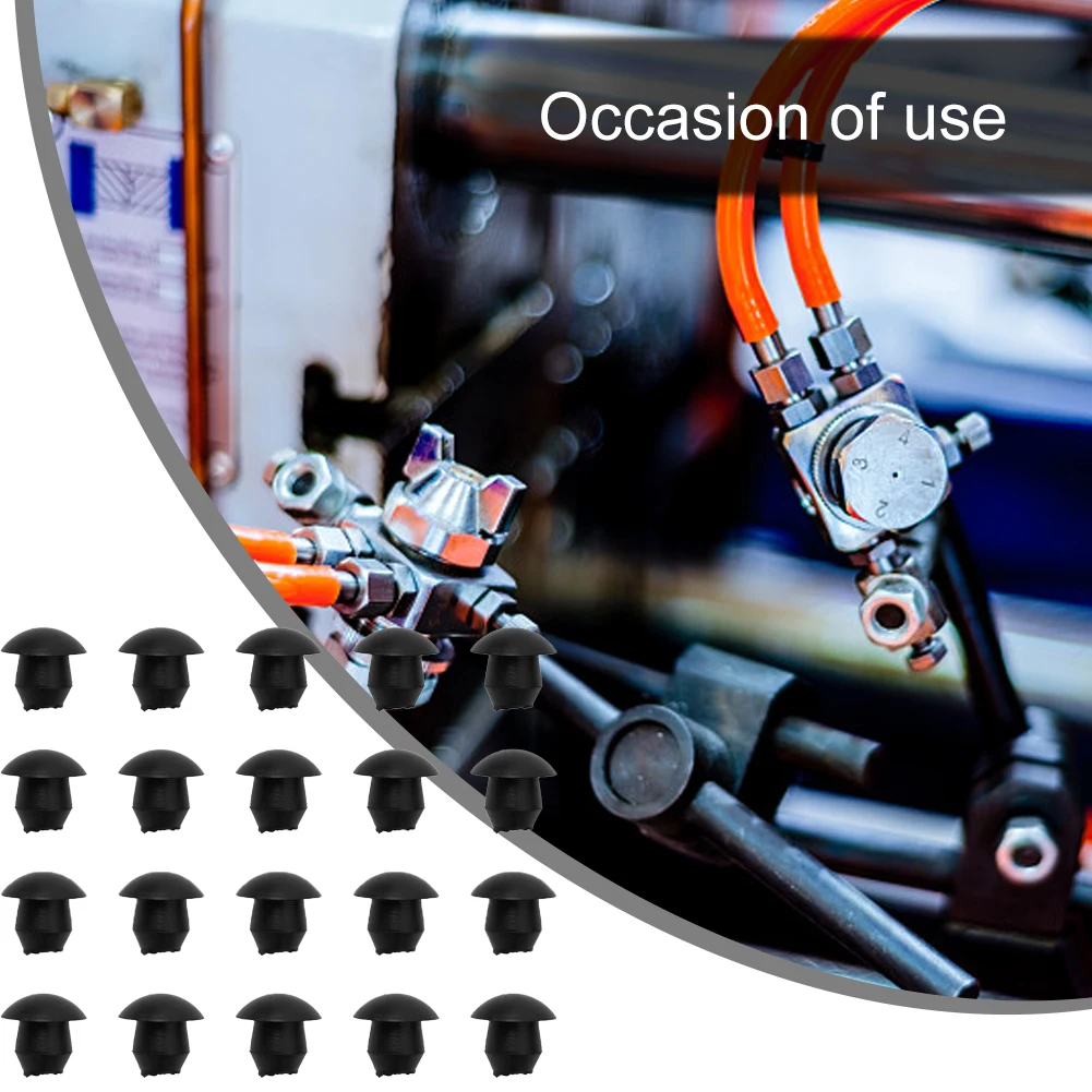 

Convenience To Carry Plugs Lightweight Rubber.c Black Durable For Most General Hydraulic Horizontal Can Effectively Oil Leakage