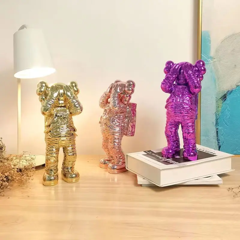 

Aesthetic Room Decor Astronauta Electroplating Sculpture Modern Art Decorative Figures Ornaments For Home Desk Accessory Statue