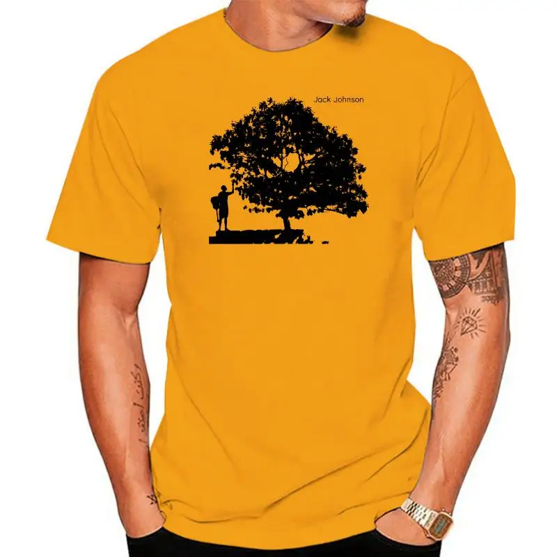 

Ulongpoq Men's Jack Johnson in Between Dreams Cotton T Shirts Yellow