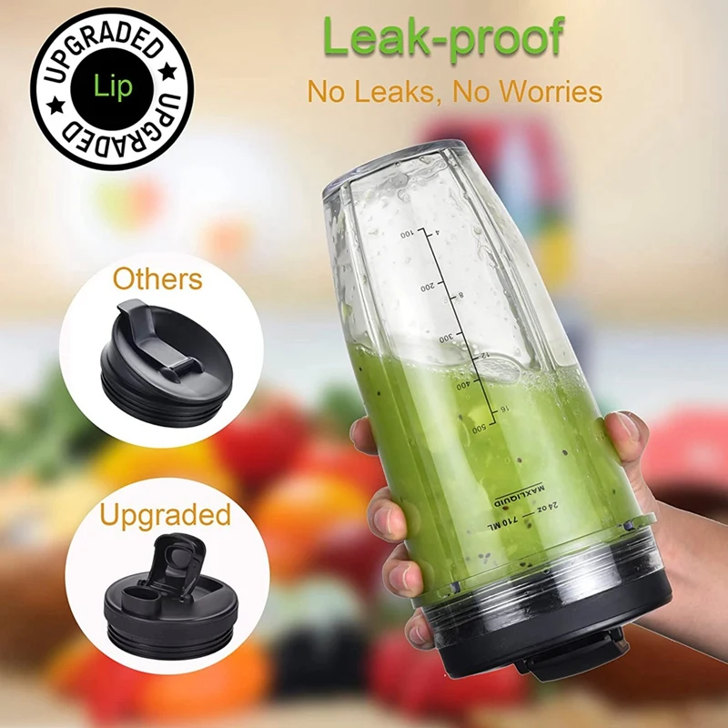 Сменная чашка блендера Nutri Ninja на 24 унции с крышкой и уплотнением для BL450 Foodi SS101 SS351