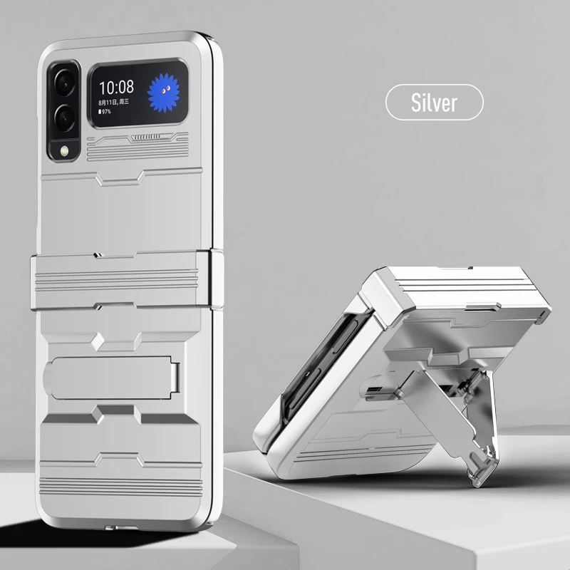 

Drop Protection Kickstand Phone Cover Case for Samsung Galaxy Z Flip3 5G Flip 3 Non-Fingerprint Fundas Coque