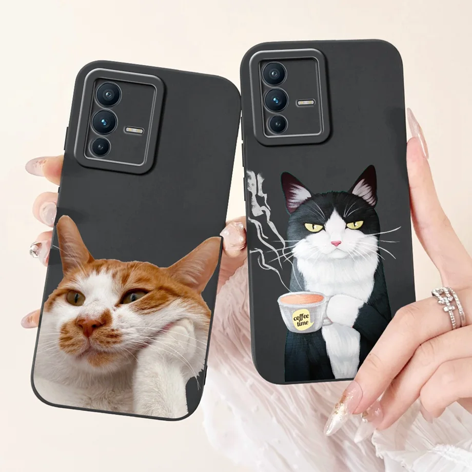 Милый чехол с рисунком для Vivo V23 телефон V23e Pro Силиконовый противоударный мягкий