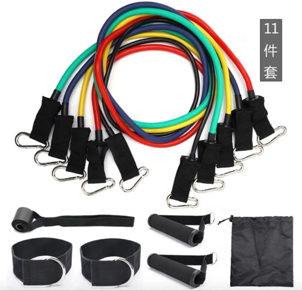 Йога Упражнения Тренировки 11 шт./компл. TPE Эспандеры Подтягивающий шнур