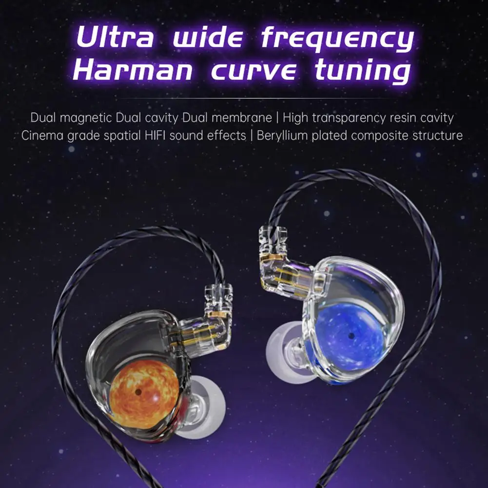 Наушники ND Planet с динамическим приводом Hi-Fi черные