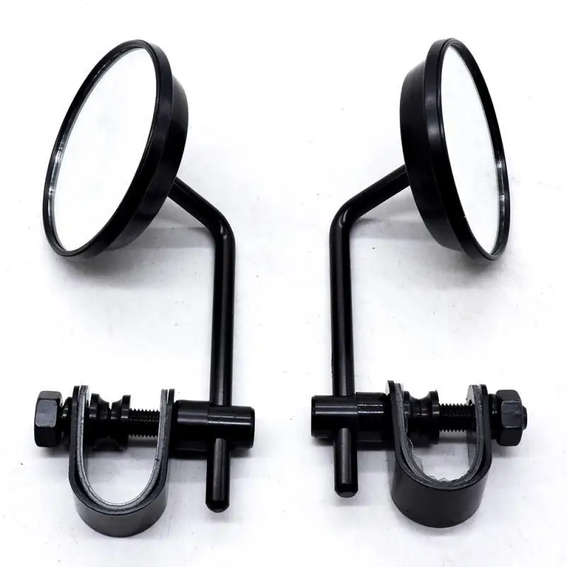 

1 Pair Motorcycle Rearview Mirrors 22-25mm Viewing Angle Adjustable Round Convex Auxiliary Reversing Mirror Modified Accessories