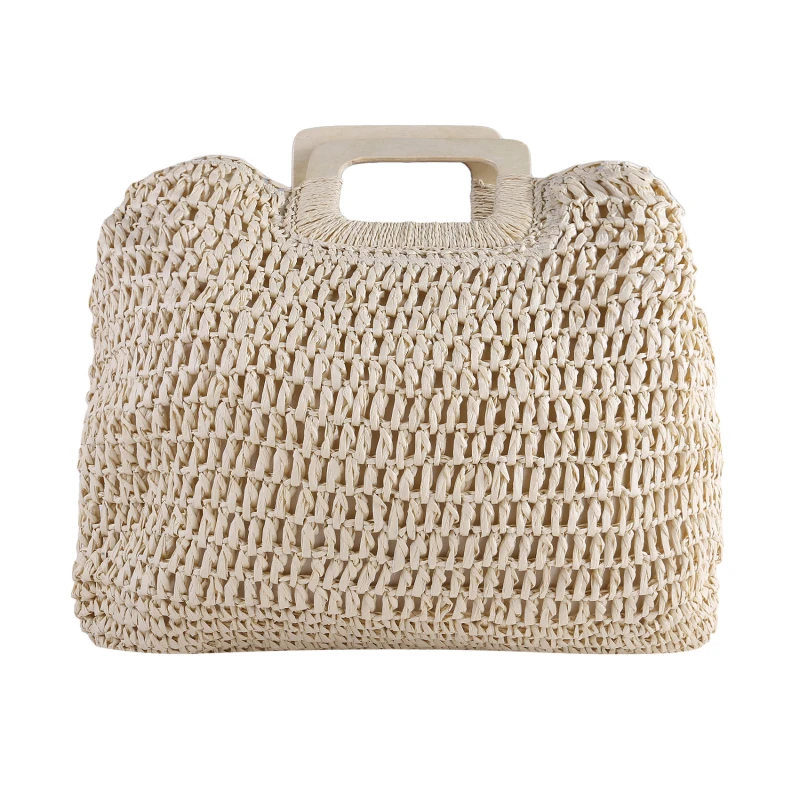 

Vintage Bohemian Straw Bag For Women Summer Large Capacity Beach Handbags Rattan Handmade Kintted Travel Pouch Lady Bolsas Mujer