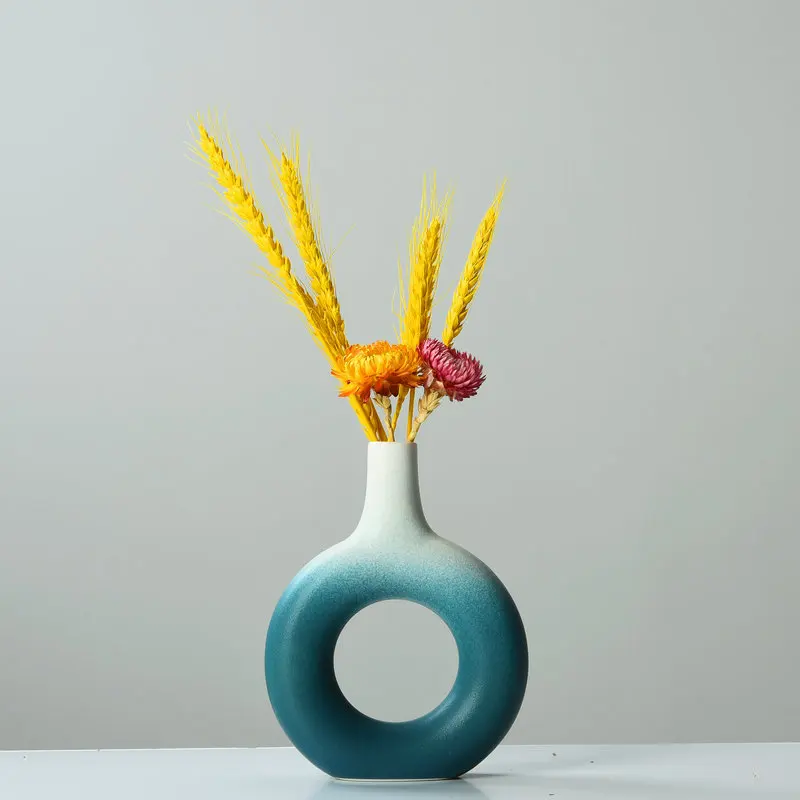 

Elegant Ceramic Flower Vase with Beautiful Glaze Finish - Perfect for Home Décor, Weddings, and Special Occasions Vases