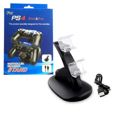 

10 PCS USB Dual Gamepad Charger Game Controller Power Supply Charging Station Stand For Playstation 4 PS4