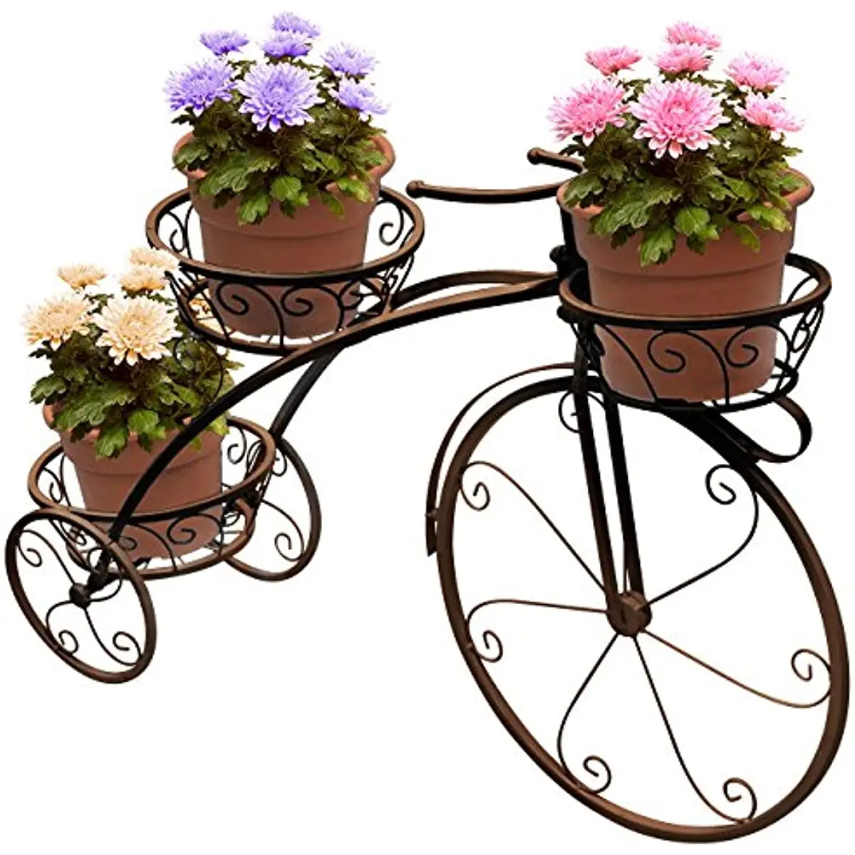 

Sorbus Tricycle Plant Stand - Ideal for Home,Garden,Patio - Great Gift for Plant Lovers,Mother’s Day - Parisian Style