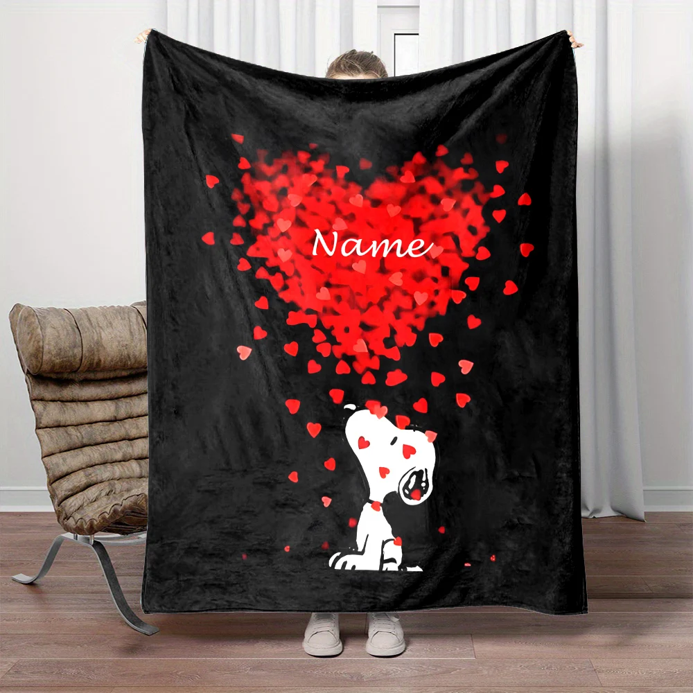 Мягкое одеяло MINISO с принтом Снупи