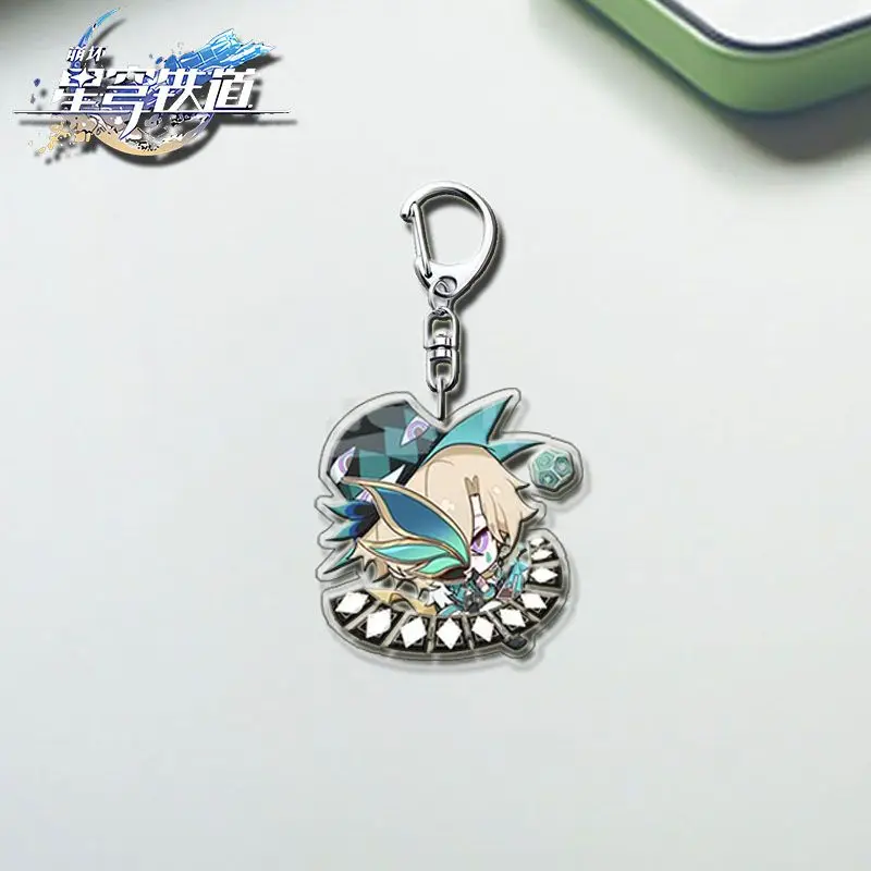 Honkai: Star Rail Аниме Брелок для ключей женский брелок мужчин акриловый автомобильный