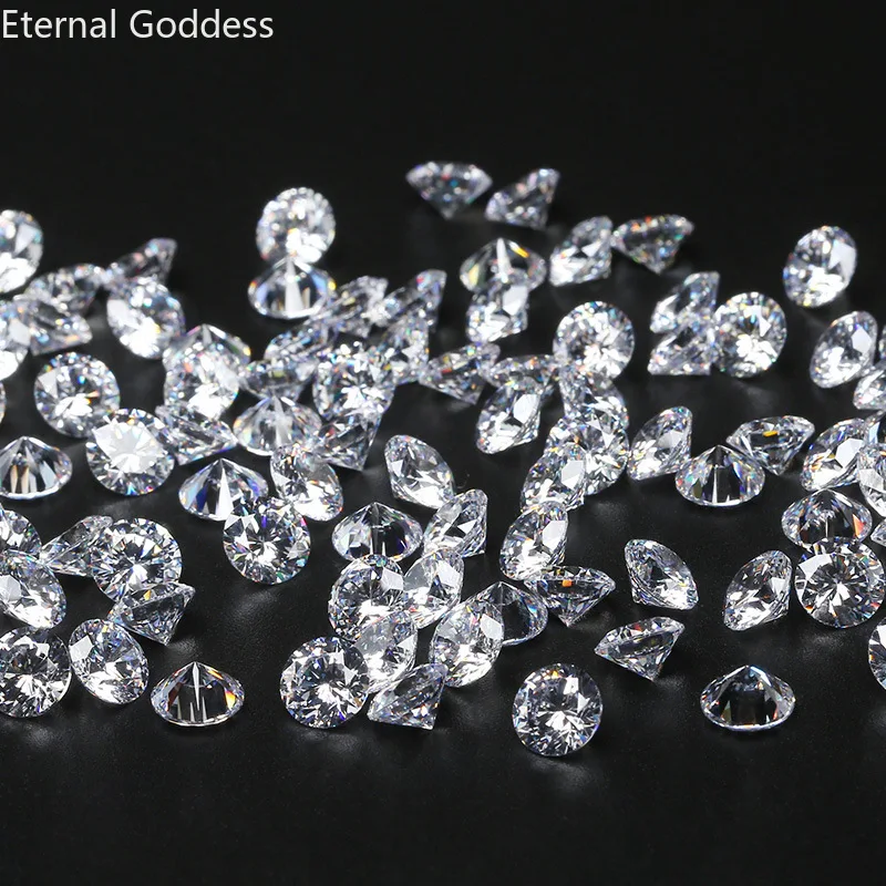 

GRA moissanite bare diamond supports custom size D color vvs1 3mm 4mm 5mm 6.5mm 8mm