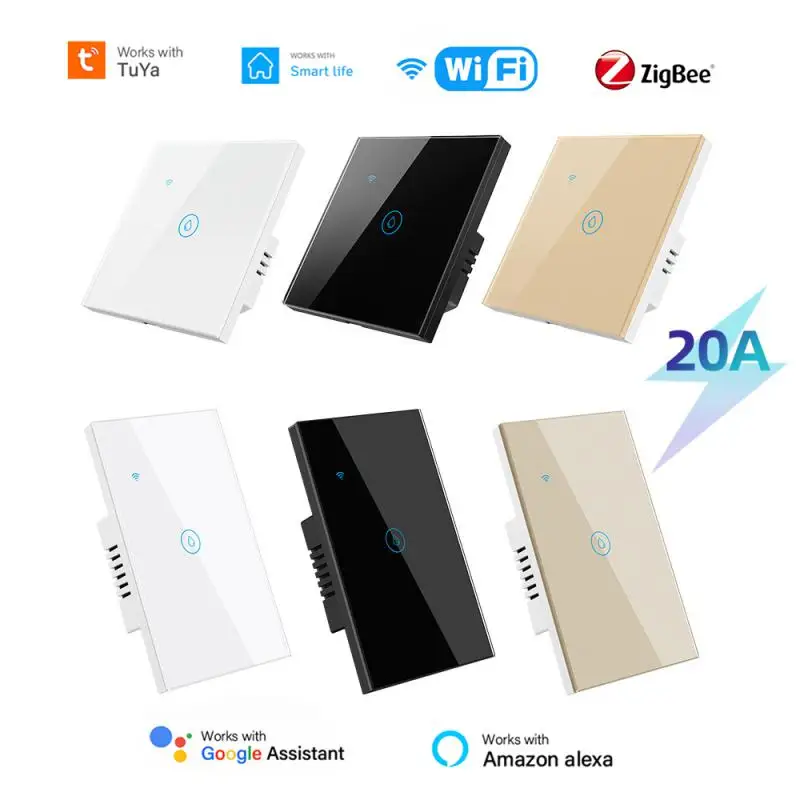 

Умный выключатель для водонагревателя Tuya, Wi-Fi/Zigbee, 20 А