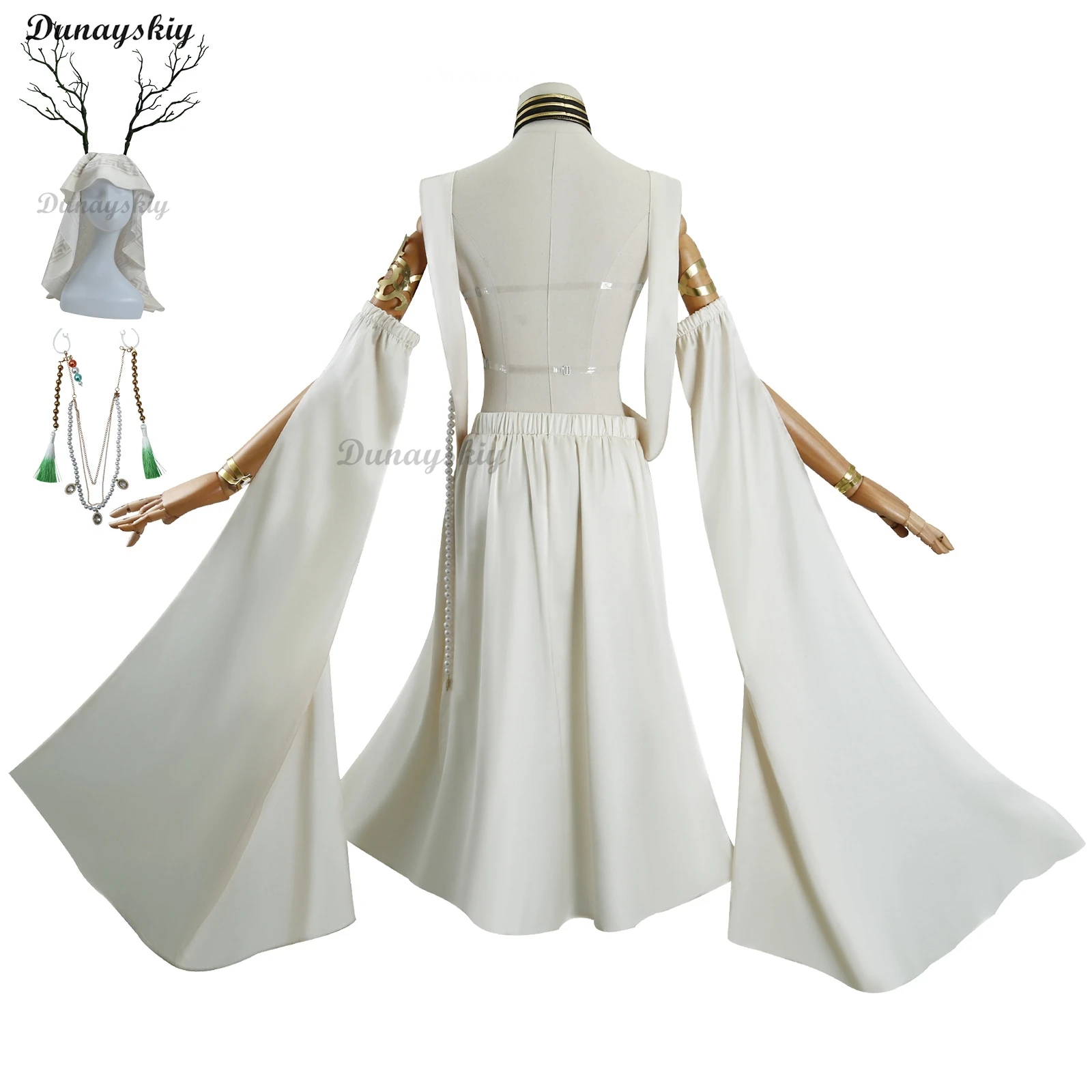 Honkai Star Rail Yaoshi Косплей Костюм Платье Униформа Серьги Головные Уборы Обивание Aeon