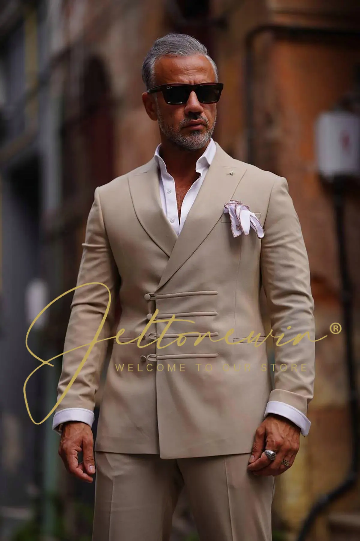 Мужской костюм из двух предметов двубортный пиджак дизайн свадебный смокинг