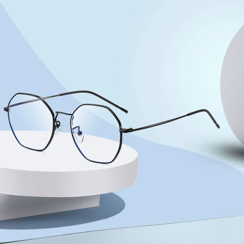 

Blue Light Blocking Glasses Frame New Arrival Alloy Super Flexible Eyeglasses with Recipe for Man and Woman Eyewear Spectacles