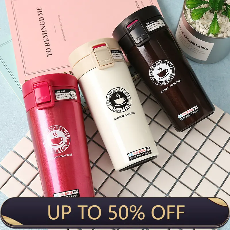 

Frosted Matt Insulation Cup Couple Bullet Head Water Cup Stainless Steel Cartoon Vacuum Insulation Cup Gift Advertising Cup