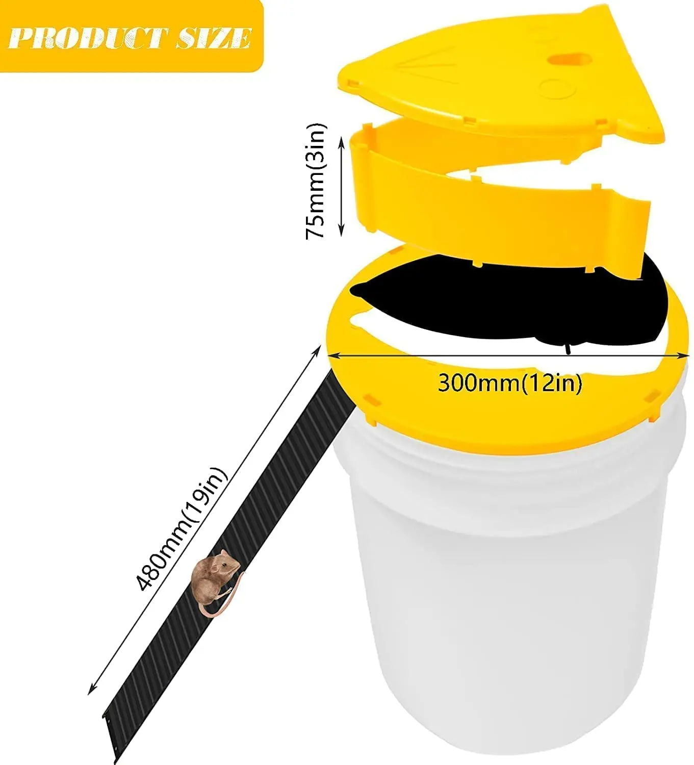 Ловушка для мыши флип-искользящая крышка ведра фотоловушка помещений и улицы