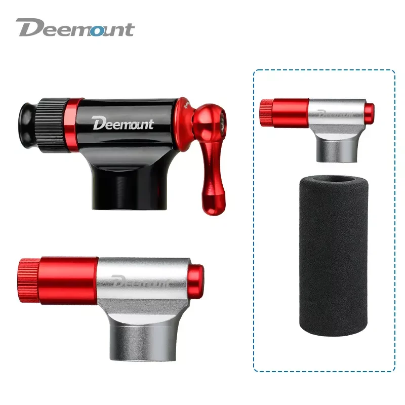 

Deemount CO2 Inflator For Threaded Cartridge Fits Schrader N Presta W/ 2 Foam Casings Cycling Urgent Air Inflation Pump Nozzle