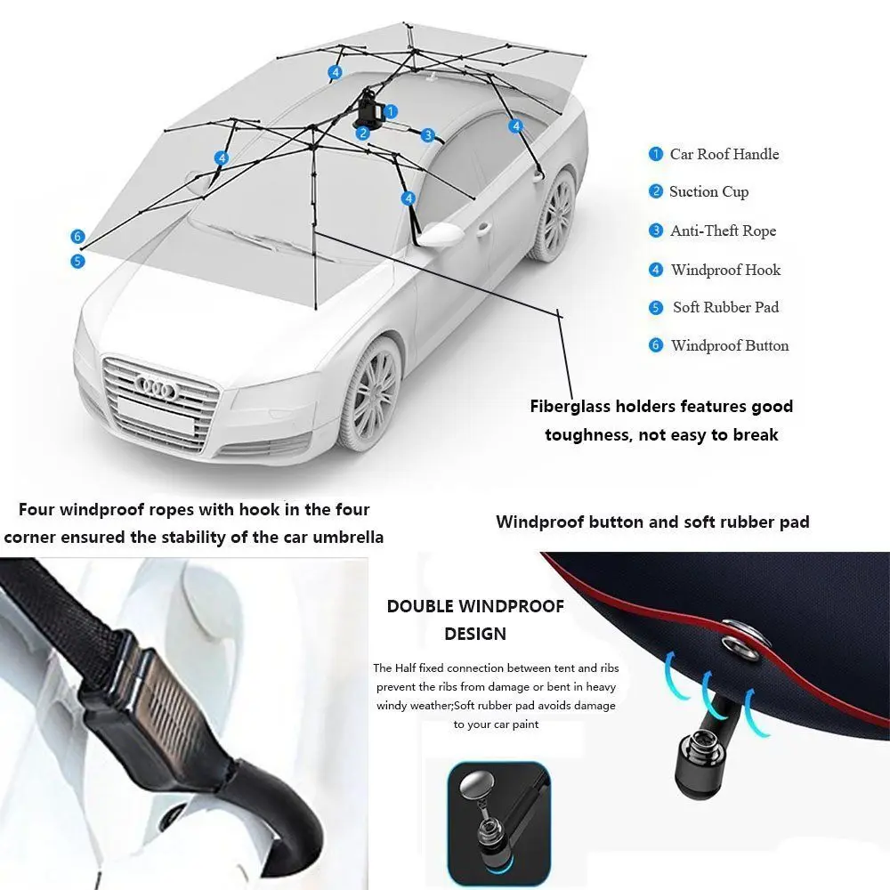 

Smart Car Covers Water proof Protection car cover with Remote Control