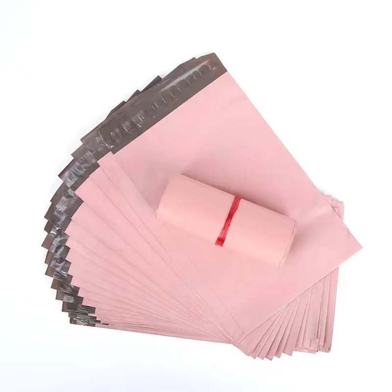 INPLUSTOP New Pink Color Envelope Storage Bags PE Plastic Courier Shipping Bag Waterproof Self Adhesive Seal Pouch Mailing Bags