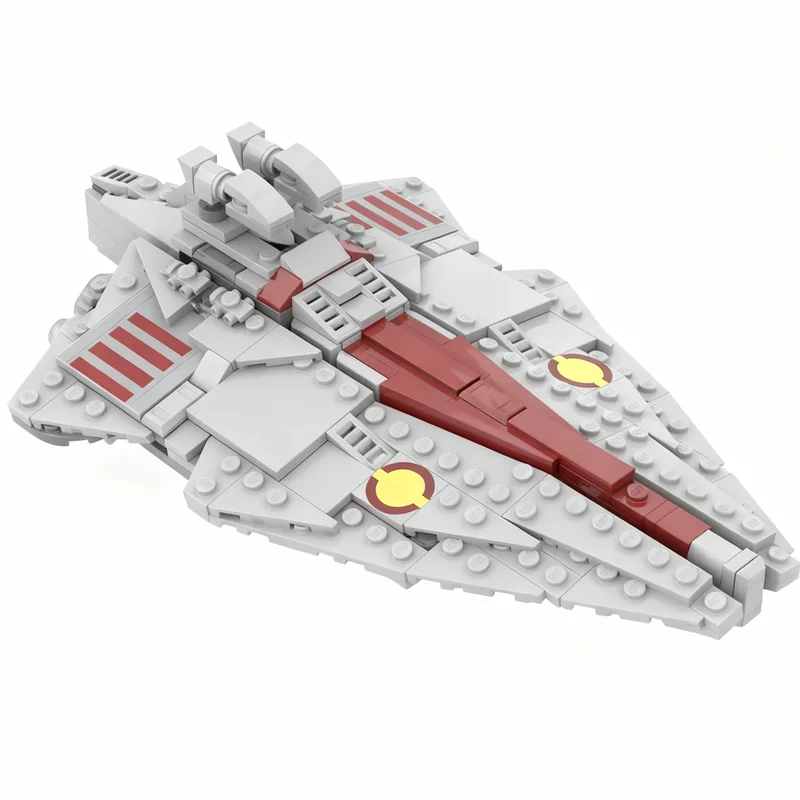 Фото 409 деталей MOC Star Battle Venator Attack Cruiser, альтернативная модель Acclamator, строительные блоки, рождественский подарок, архитектурная игрушка №2