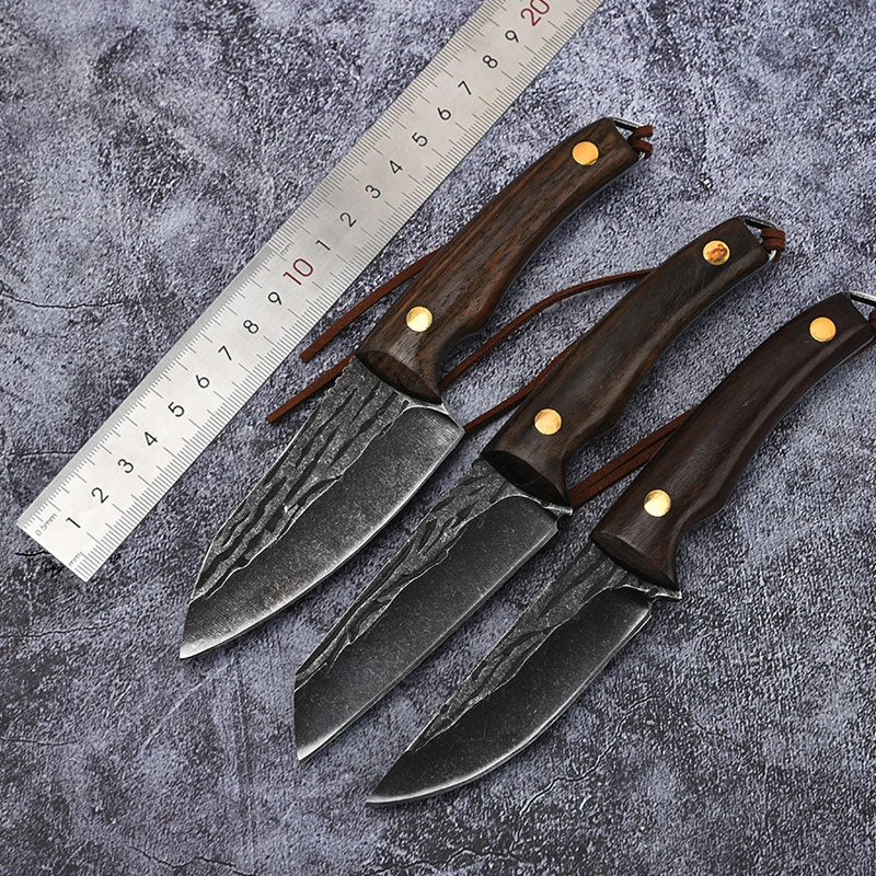 

Knife Stainless Steel Household Hand Chopped Meat Vegetable Fruit Knife Portable Fixed Blade Outdoor Camping Barbecue knives EDC