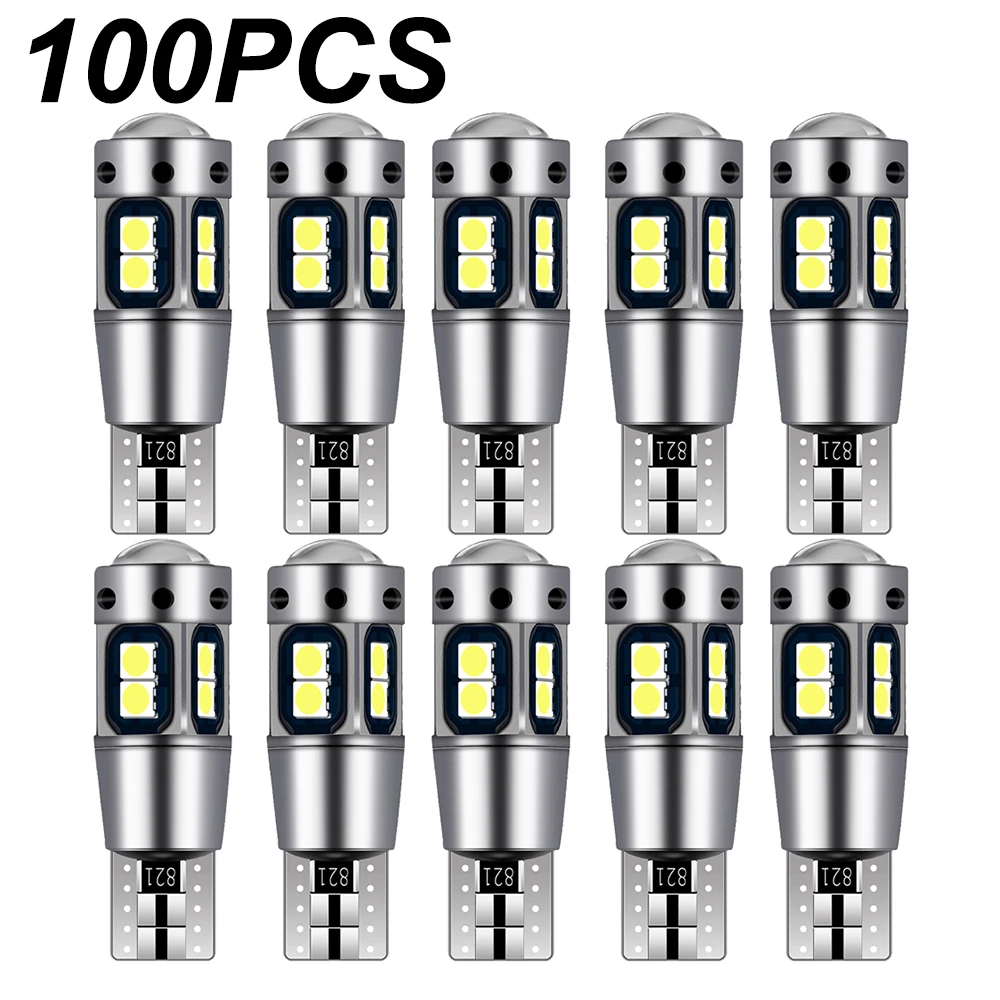 

100 шт. высокое качество T10 W5W 168 192 светодиодный задний фонарь 3030 10smd 12 В для автомобиля светодиодная автомобильная лампа CANBUS без ошибок автомобильный маркер парковочная лампа