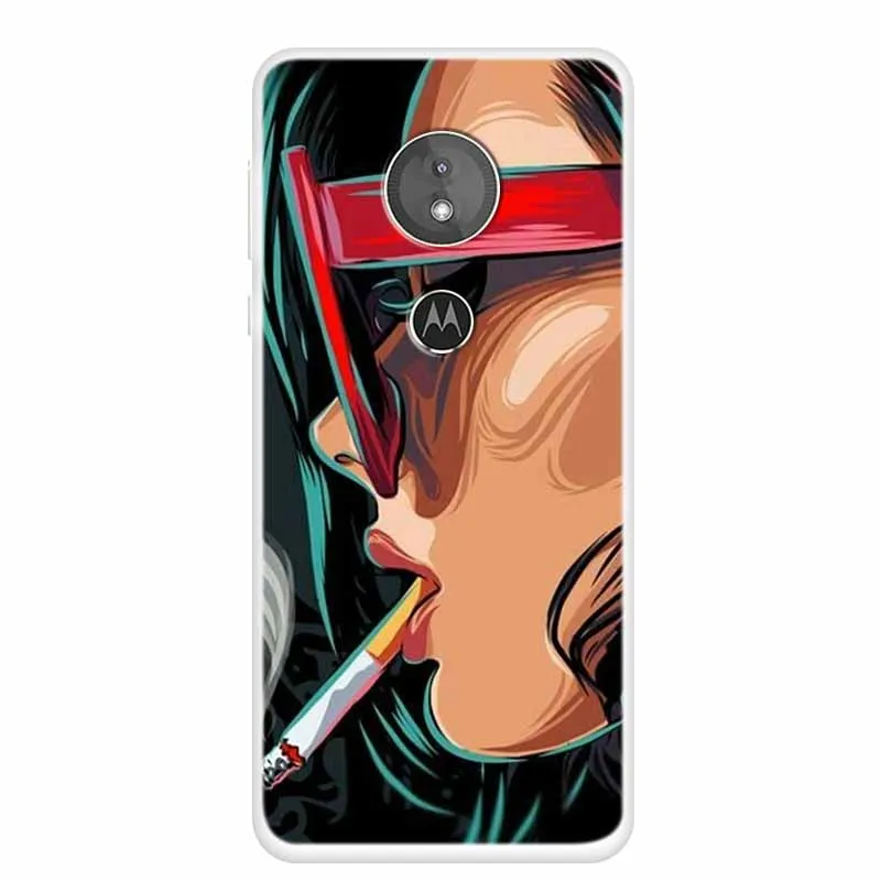 For Moto E4 Plus Cases E5 Luxury Soft TPU Silicone Clear Phone Motorola Back Covers Bumper E4Plus +