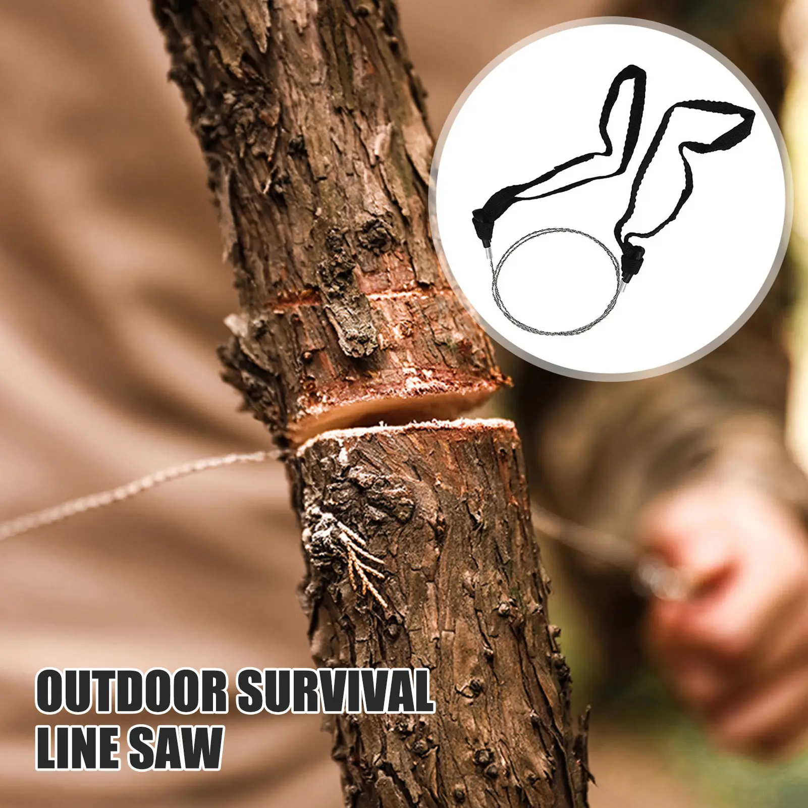 

Portable Stainless Steel Wire Saw Universal Emergency Hand Chain Saw Cutter Rope Hunting Camping Hiking Travel Survival Tools