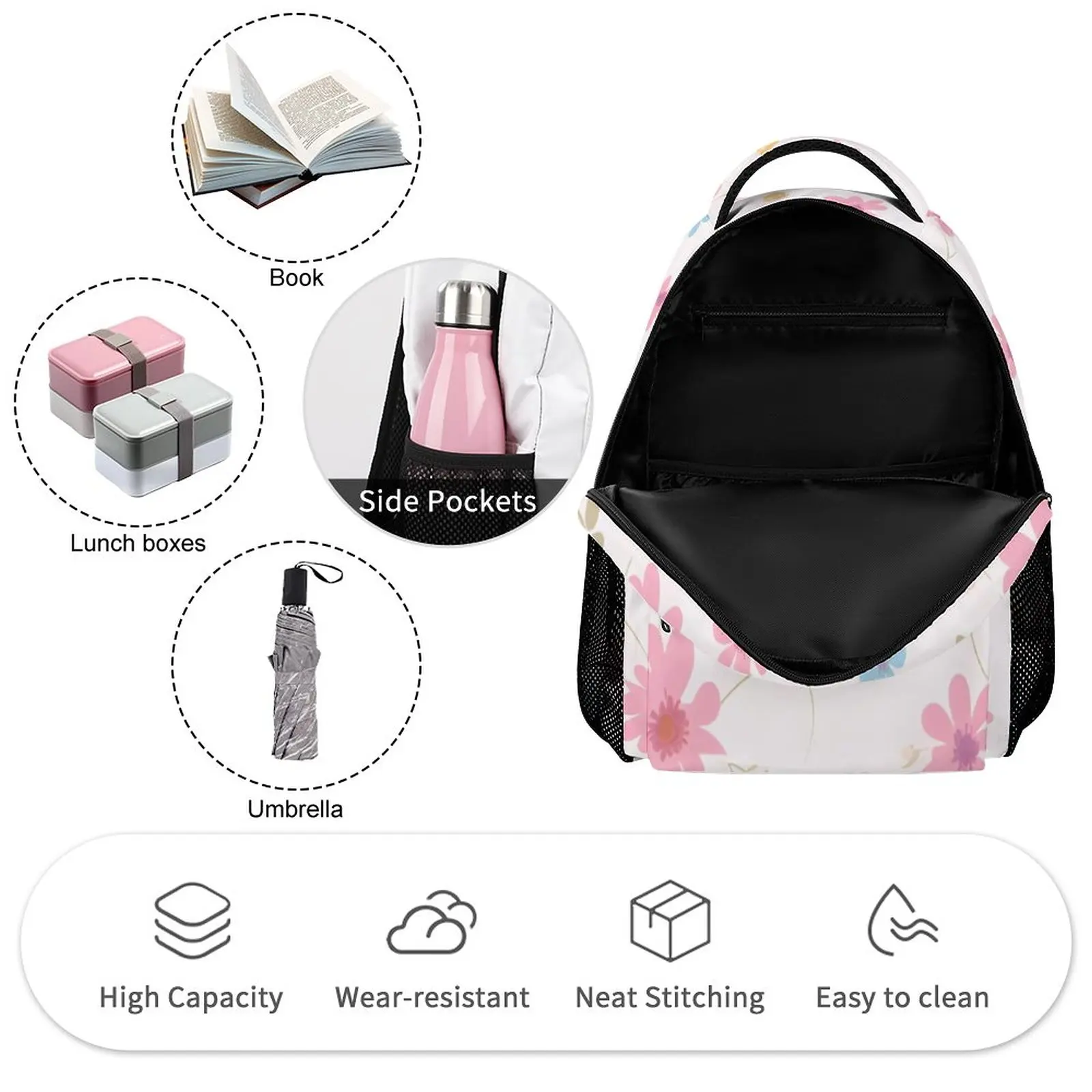 School Bags for Teenager Backpack for Children Custom Print Children's Schoolbag Multifunctional Travel Bag Girls Bags for Kids