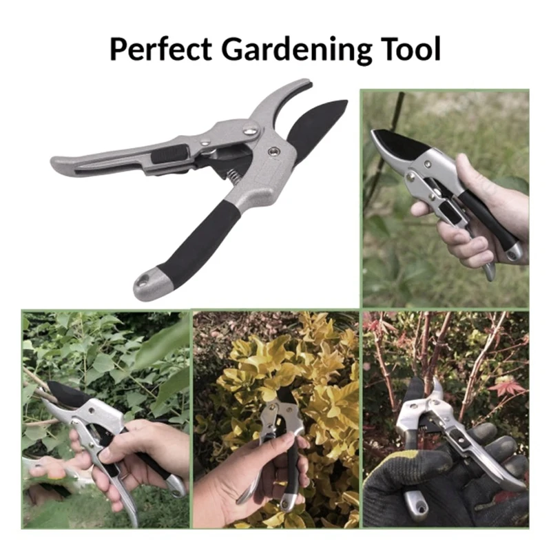 

Garden Secateurs, Professional Pruning Shears With Stainless Steel Blade, Non-Slip Handle, Bypass Secateurs