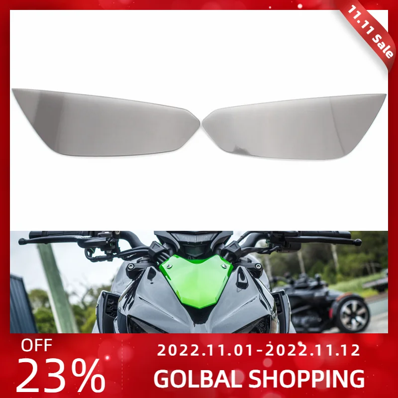 

Topteng Front Headlight Lens Guard Protector sticker Fit For Kawasaki Z1000 Z1000R 14-21 Smoke Motorcycle Accessories