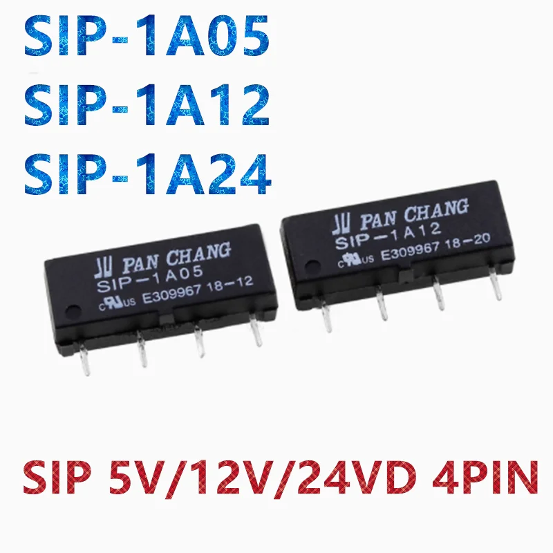 10 шт./лот новое реле SIP-1A05 SIP-1A12 SIP-1A24 SIP 1A24 SIP1A12 5 В/12/24 В постоянного тока 1A 4PIN группа