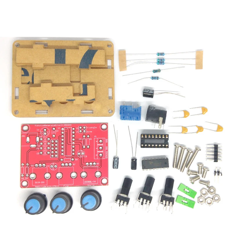 

Высокоточный функциональный генератор сигналов XR2206, комплект «сделай сам» с корпусом, синусоидальный треугольник, квадратная волна, модул...