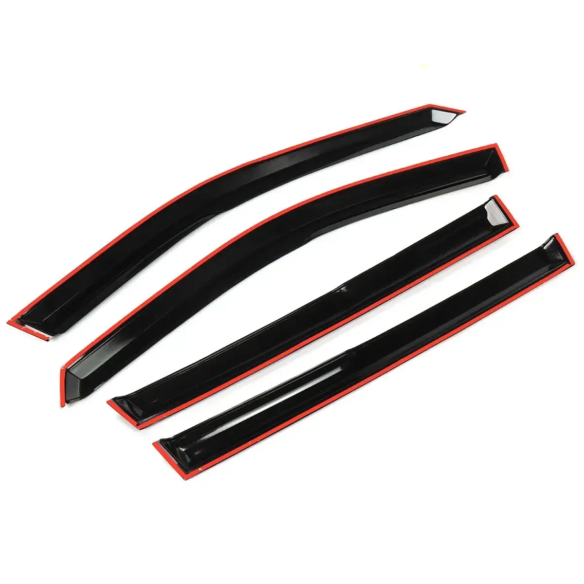 Новый комплект черный автомобильный козырек для бокового окна защита от дождя