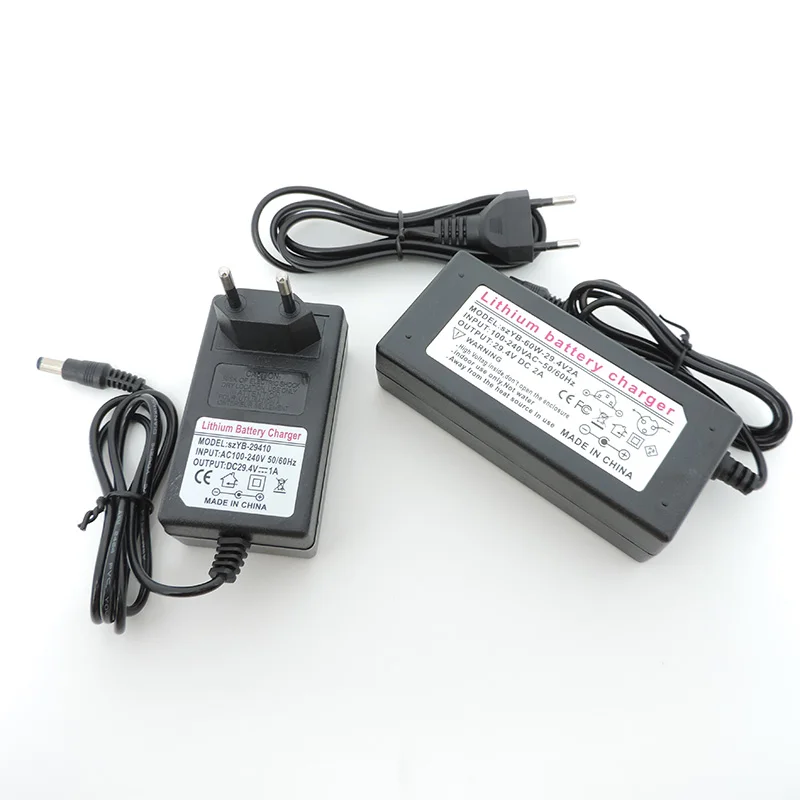 Зарядное устройство для литиевых аккумуляторов 29 4 в 1 А 2 5 штекер постоянного