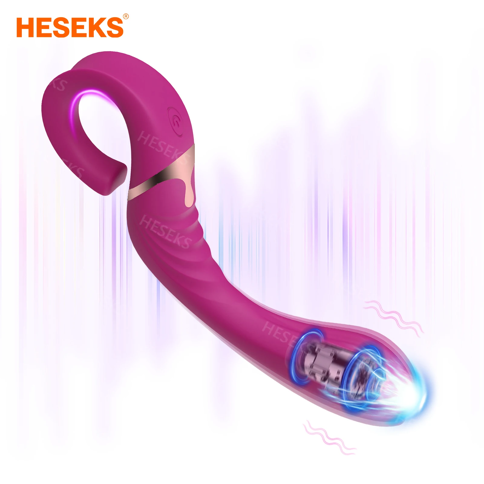 LICKLIP реалистичный изогнутый вибратор для точки G 10 вибрационный фаллоимитатор